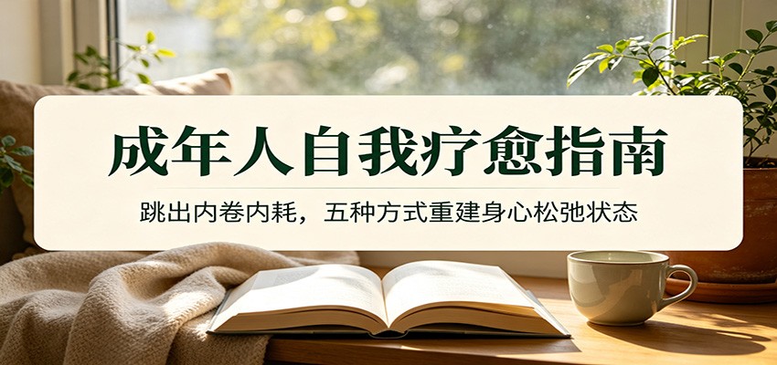 成年人自我疗愈指南:跳出内卷内耗,五种方式重建身心松弛状态-网赚副业网