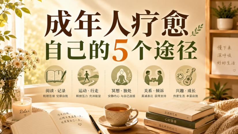 付费文章：成年人疗愈自己的5个途径-网赚副业网