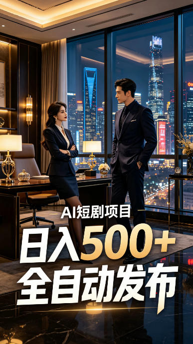 快手AI短剧自动发布,矩阵批量运营变现,轻资产副业项目,日入500+【揭秘】插图 快手AI短剧自动发布,矩阵批量运营变现,轻资产副业项目,日入500+【揭秘】插图