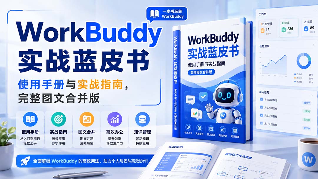(20106期)WorkBuddy实战蓝皮书,使用手册与实战指南,完整图文合并版-网赚副业网