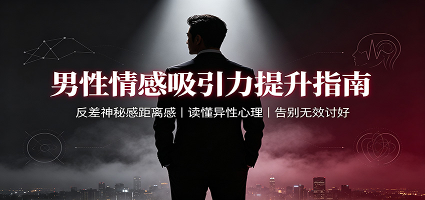 男性情感吸引力提升指南:反差神秘感距离感,读懂异性心理,告别无效讨好-网赚副业网