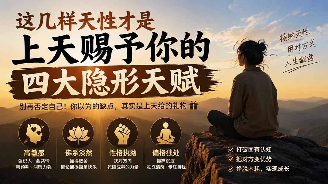 (19984期)付费文章:这几样天性才是上天赐予你的四大隐形天赋插图1 (19984期)付费文章:这几样天性才是上天赐予你的四大隐形天赋插图1