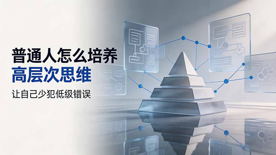 (19637期)付费文章:普通人怎么培养高层次思维,让自己少犯低级错误插图 (19637期)付费文章:普通人怎么培养高层次思维,让自己少犯低级错误插图