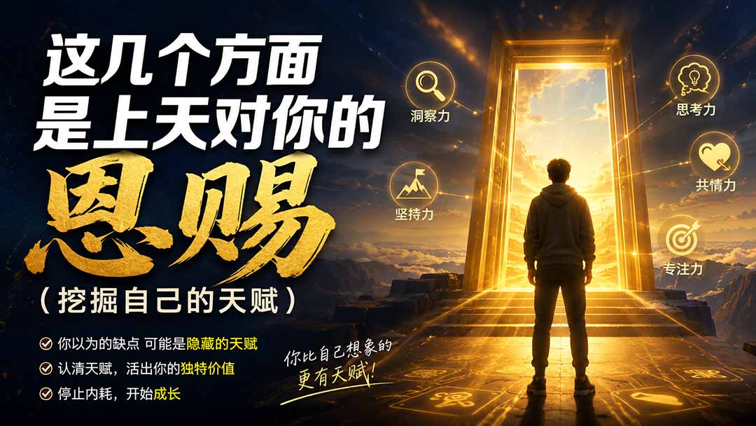 (19964期)付费文章:这几个方面是上天对你的恩赐(挖掘自己的天赋)-网赚副业网