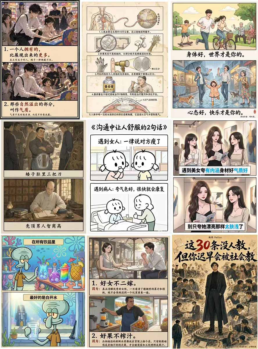 (19966期)外面卖699元的抖音10W粉博主AI绘图实战课:提示词+爆款复刻+漫画创作+封面设计,从0掌握AI作图与变现完整流程插图3 (19966期)外面卖699元的抖音10W粉博主AI绘图实战课:提示词+爆款复刻+漫画创作+封面设计,从0掌握AI作图与变现完整流程插图3