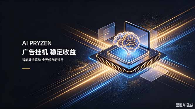 （19815期）AI Pryzen 广告挂机｜24小时自动跑，日入300-500，新手零门槛-网赚副业网