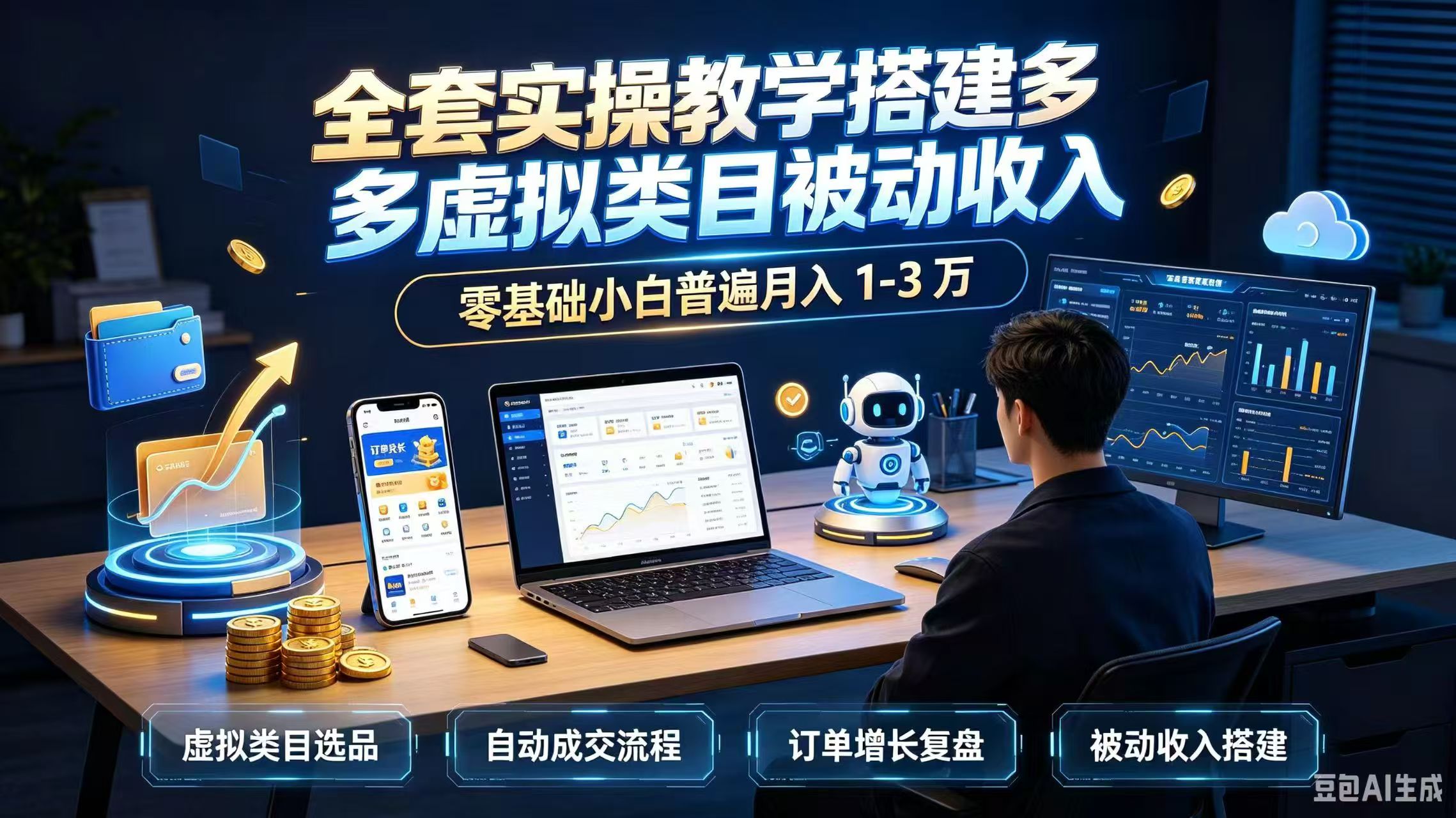 (20076期)全套实操教学搭建多多虚拟类目被动收入,零基础小白普遍月入 1-3 万插图 (20076期)全套实操教学搭建多多虚拟类目被动收入,零基础小白普遍月入 1-3 万插图