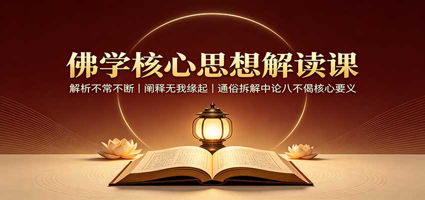 佛学核心思想解读课:解析不常不断,阐释无我缘起,通俗拆解中论八不偈核心要义插图 佛学核心思想解读课:解析不常不断,阐释无我缘起,通俗拆解中论八不偈核心要义插图
