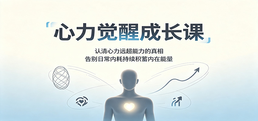 心力觉醒成长课：认清心力远超能力的真相，告别日常内耗持续积蓄内在能量-网赚副业网