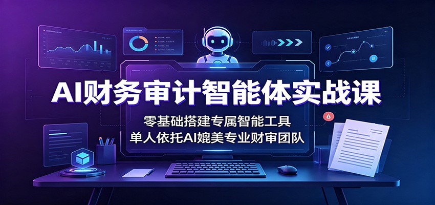 AI财务审计智能体实战课:零基础搭建专属智能工具,单人依托AI媲美专业财审团队插图 AI财务审计智能体实战课:零基础搭建专属智能工具,单人依托AI媲美专业财审团队插图
