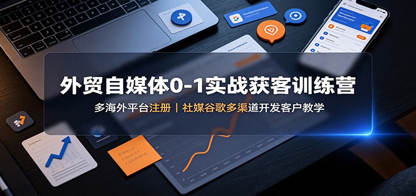 外贸自媒体0-1实战获客训练营:多海外平台注册,社媒谷歌多渠道开发客户教学插图 外贸自媒体0-1实战获客训练营:多海外平台注册,社媒谷歌多渠道开发客户教学插图