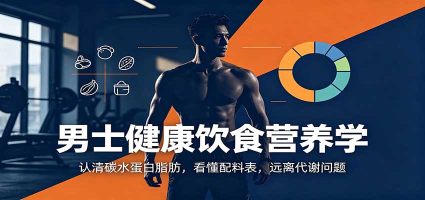 男士健康饮食营养学:认清碳水蛋白脂肪,看懂配料表,远离代谢问题-网赚副业网