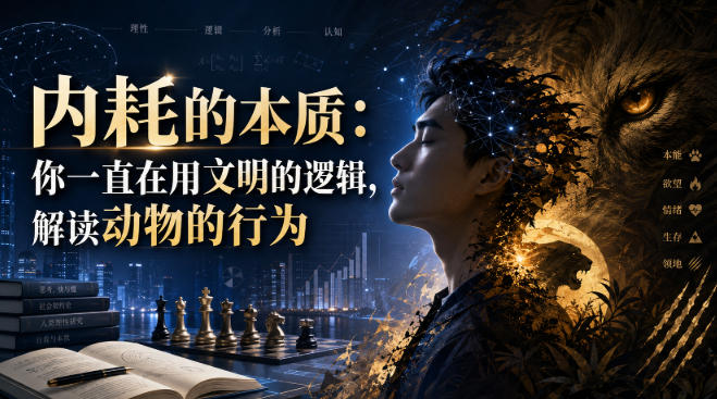 付费文章：内耗的本质：你一直在用文明的逻辑，解读动物的行为-网赚副业网