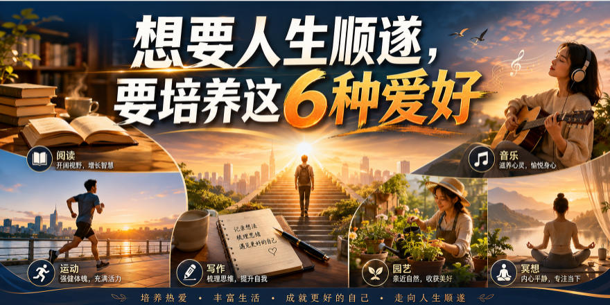 公众号付费文章:想要人生顺遂,要培养这6种爱好插图 公众号付费文章:想要人生顺遂,要培养这6种爱好插图