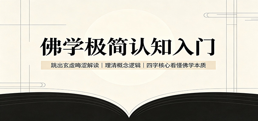 佛学极简认知入门:跳出玄虚晦涩解读,理清概念逻辑,四字核心看懂佛学本质-网赚副业网