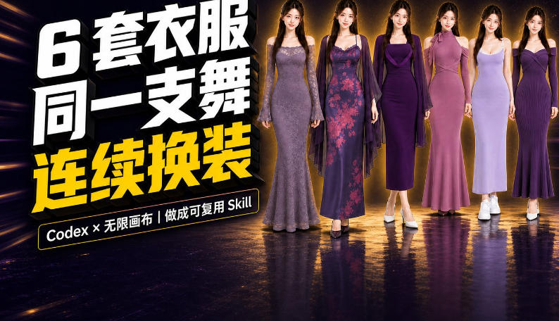 同一支舞,6套衣服按顺序切换:我把服装换装视频做成了一个Skill-网赚副业网
