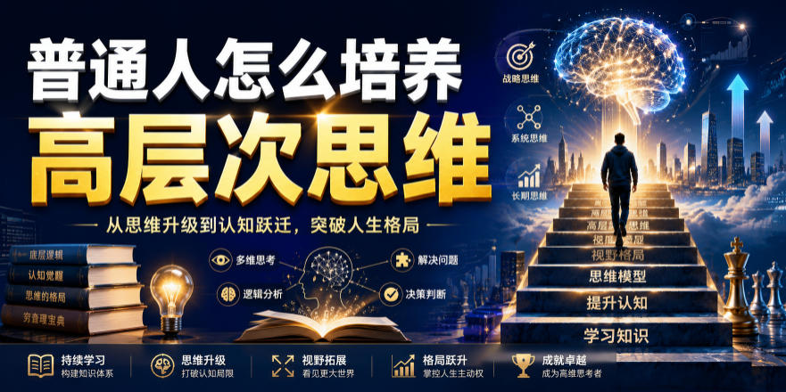 公众号付费文章:普通人怎么培养高层次思维插图 公众号付费文章:普通人怎么培养高层次思维插图