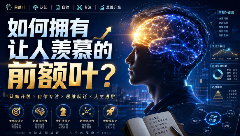 付费文:如何拥有让人羡慕的前额叶?-网赚副业网