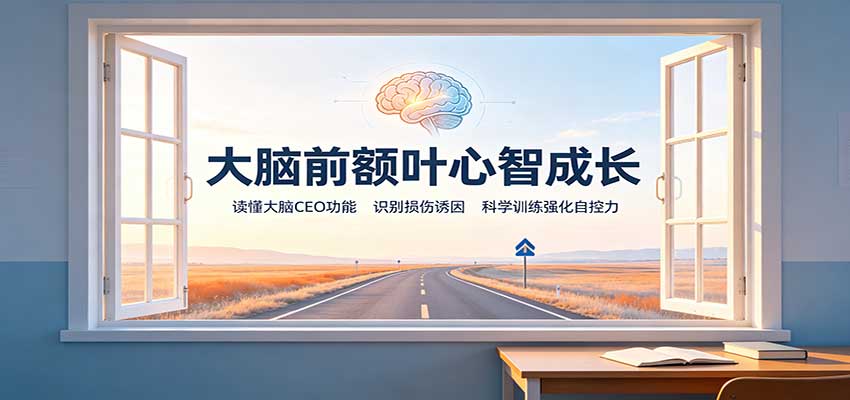 大脑前额叶心智成长:读懂大脑CEO功能,识别损伤诱因,科学训练强化自控力-网赚副业网