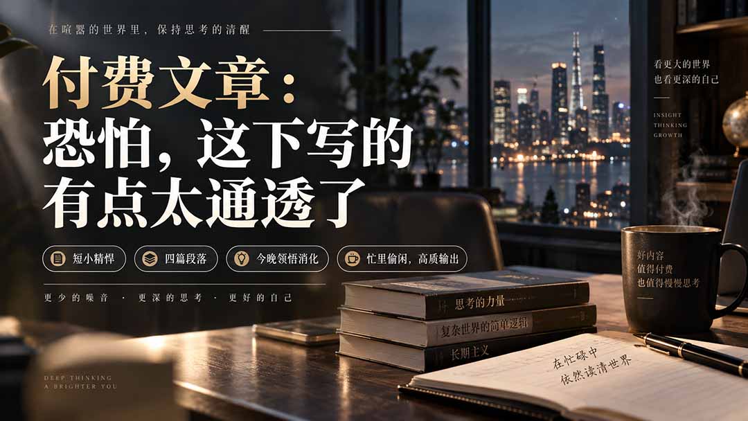 (20317期)灏泽付费文章:恐怕,这下写的有点太通透了插图 (20317期)灏泽付费文章:恐怕,这下写的有点太通透了插图