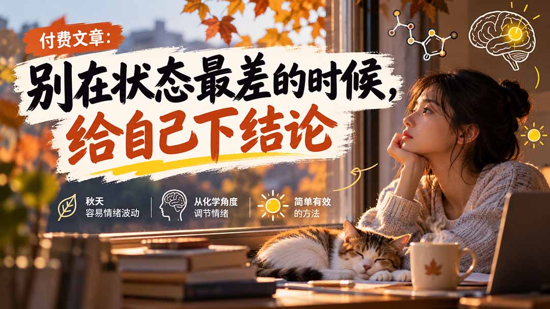 （20716期）【无水印】某付费文章：别在状态最差的时候，给自己下结论-网赚副业网