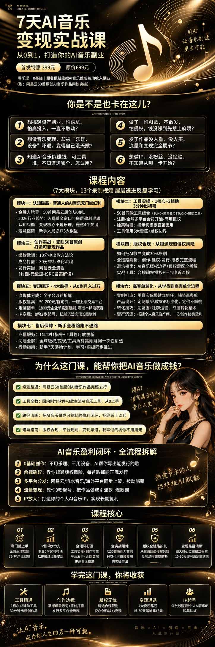(20442期)AI音乐创作变现营:零乐理掌握工具、歌词、人声、版权、发行及0粉起号变现,50—200元/首+月收益10000+插图2 (20442期)AI音乐创作变现营:零乐理掌握工具、歌词、人声、版权、发行及0粉起号变现,50—200元/首+月收益10000+插图2