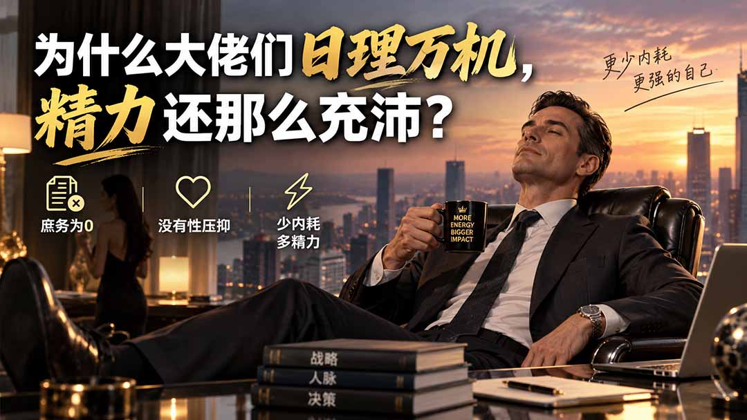 （20244期）付费文章：为什么大佬们日理万机，精力还那么充沛？-网赚副业网