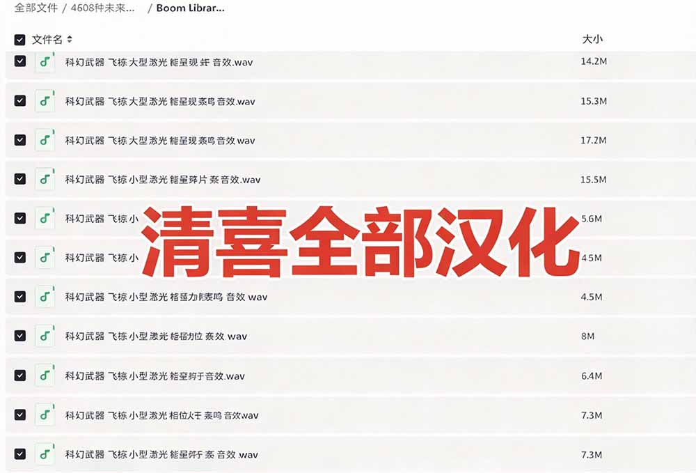 (20696期)顶级音效合集!4600+种未来科幻武器开枪射击战斗音效素材合集,全部中文汉化 Boom Library – Cyber W插图3 (20696期)顶级音效合集!4600+种未来科幻武器开枪射击战斗音效素材合集,全部中文汉化 Boom Library – Cyber W插图3