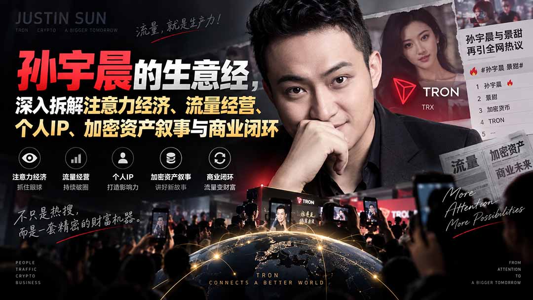 (20290期)某星球精华文章——孙宇晨的生意经,深入拆解注意力经济、流量经营、个人IP、加密资产叙事与商业闭环-网赚副业网