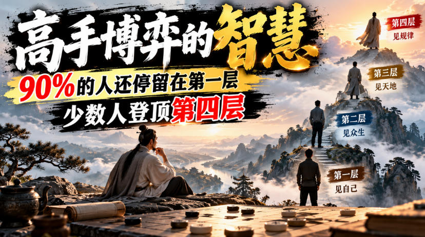 付费文章：高手博弈的智慧，90%的人还停留在第一层，少数人登顶第四层-网赚副业网