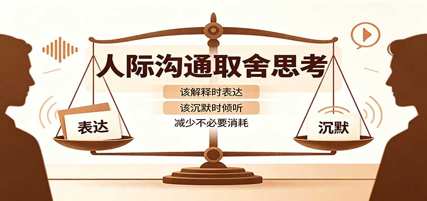 人际沟通取舍思考:分清解释与沉默边界,拿捏职场生活沟通分寸减少情绪内耗-网赚副业网