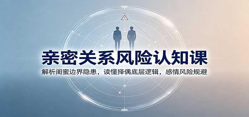 亲密关系风险认知课:解析闺蜜边界隐患,读懂择偶底层逻辑,感情风险规避插图 亲密关系风险认知课:解析闺蜜边界隐患,读懂择偶底层逻辑,感情风险规避插图