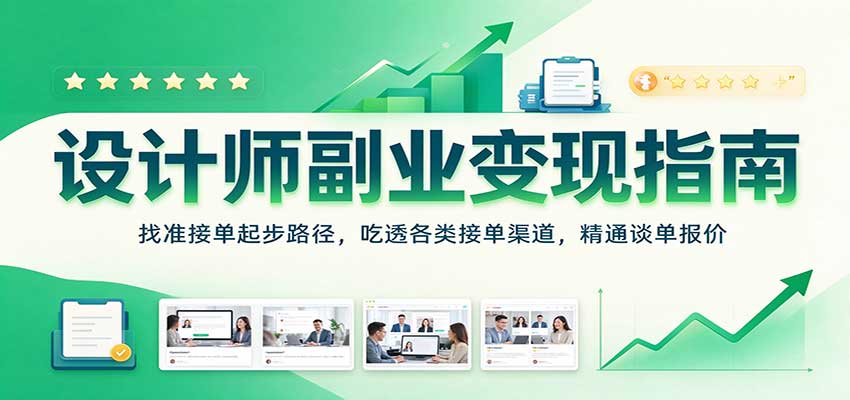 设计师副业变现指南:找准接单起步路径,吃透各类接单渠道,精通谈单报价插图 设计师副业变现指南:找准接单起步路径,吃透各类接单渠道,精通谈单报价插图