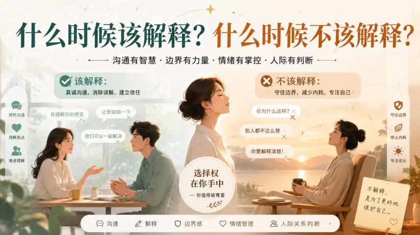 付费文章:什么时候该解释?什么时候不该解释?-网赚副业网