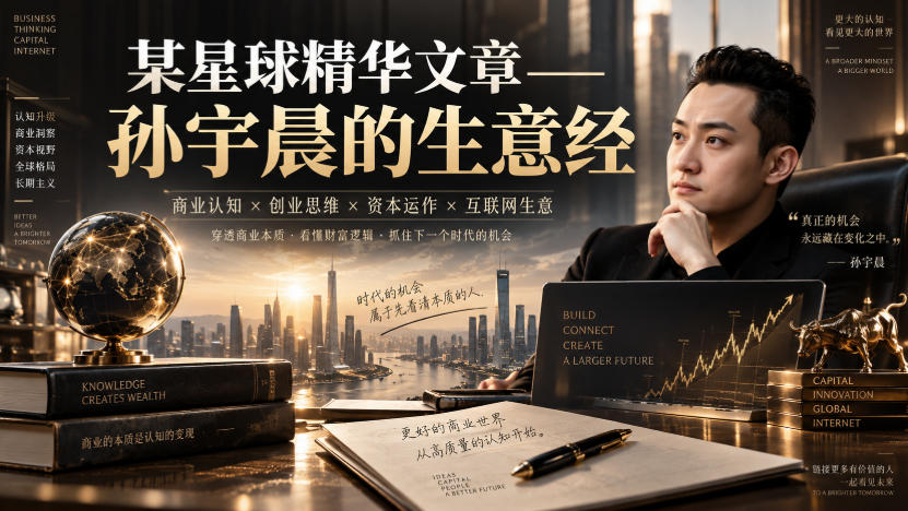 某星球精华文章——孙宇晨的生意经-网赚副业网