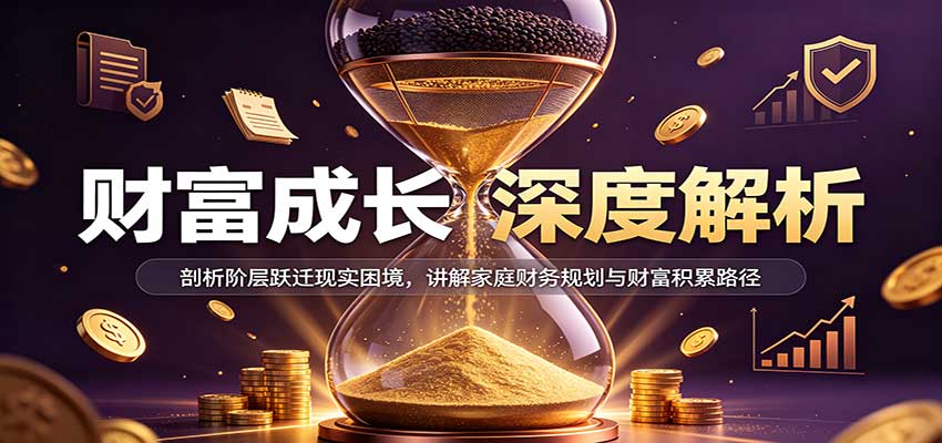 财富成长深度解析:剖析阶层跃迁现实困境,讲解家庭财务规划与财富积累路径-网赚副业网