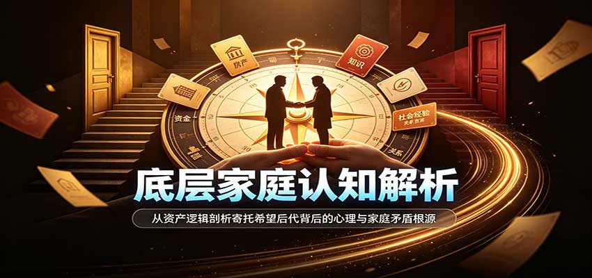 底层家庭认知解析:从资产逻辑剖析寄托希望后代背后的心理与家庭矛盾根源-网赚副业网