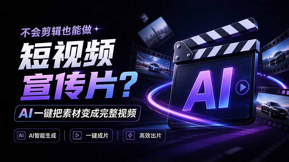 (21150期)我跪下来了!不会剪辑也能做短视频宣传片? AI 一键把素材变成完整视频,真是神奇,OpenFilm 超省事-网赚副业网