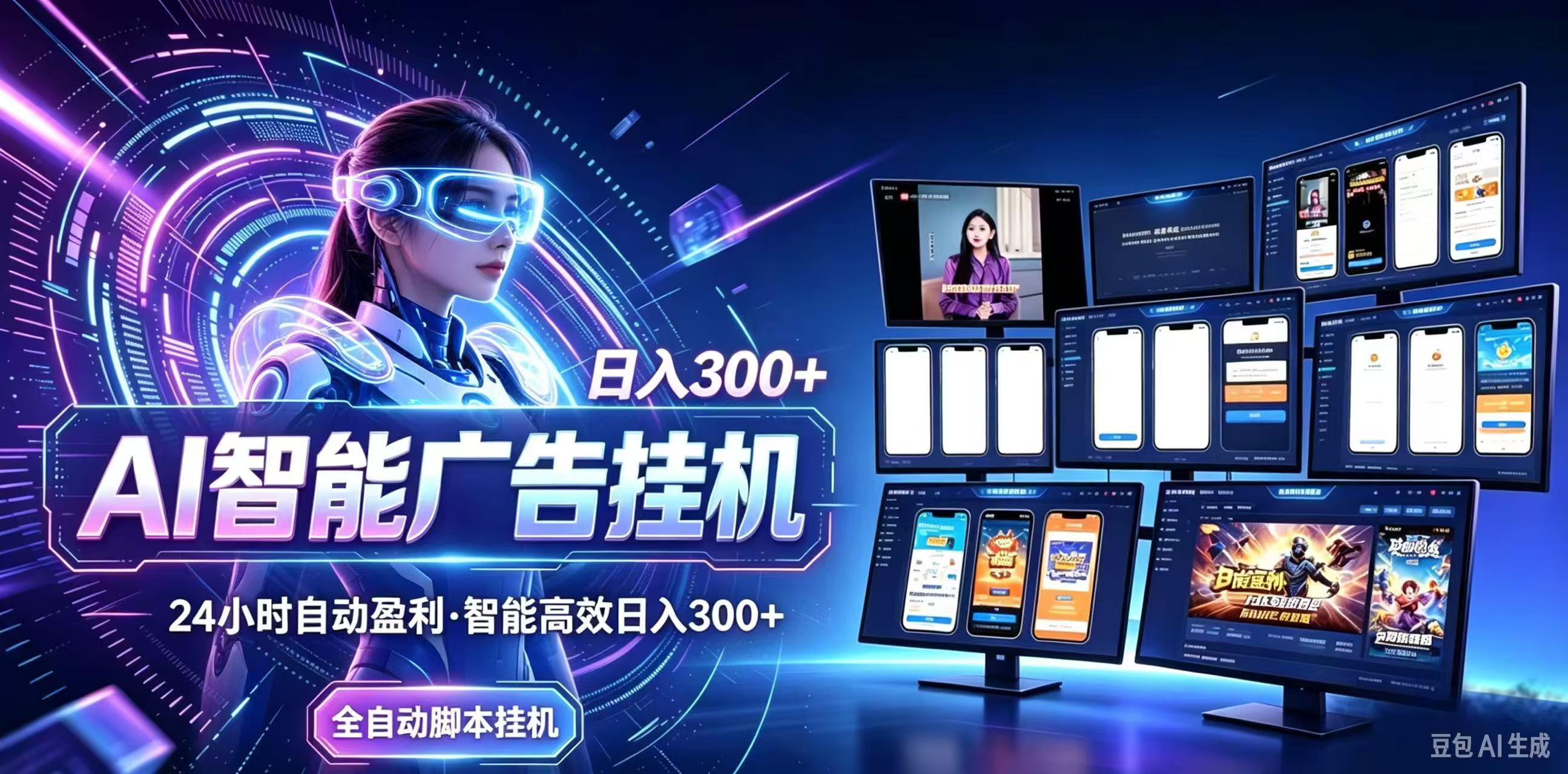 （21068期）24小时AI广告挂机｜在家就能做的被动副业-网赚副业网