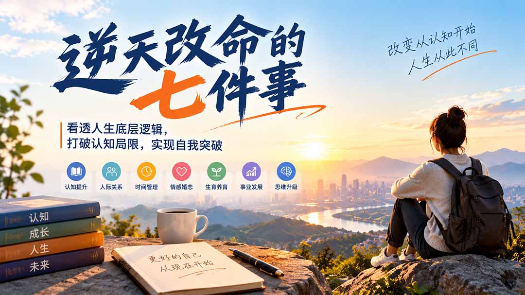 (21022期)付费文章:逆天改命的七件事,看透人生底层逻辑,打破认知局限,实现自我突破-网赚副业网