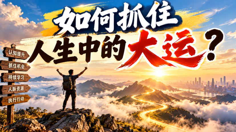 某公众号付费文章:如何抓住人生中的大运?-网赚副业网