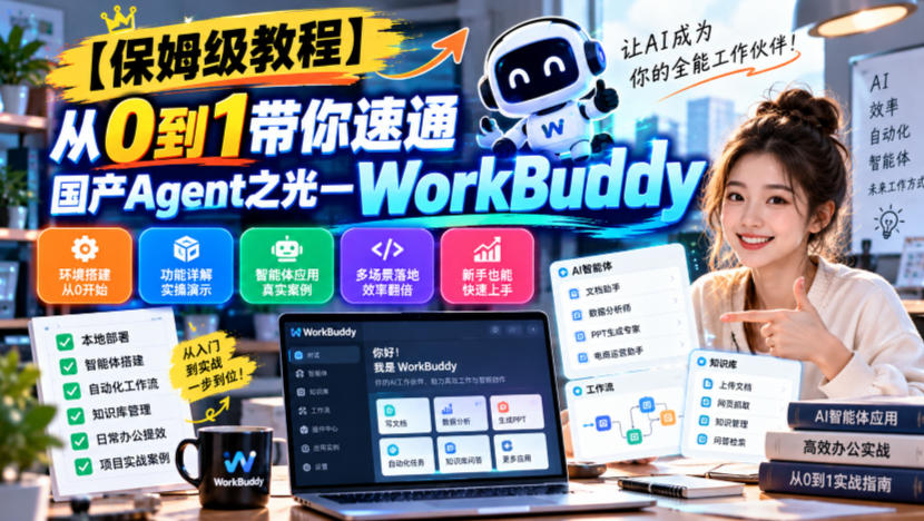 【保姆级教程】从0到1带你速通国产Agent之光—WorkBuddy【文档】-网赚副业网