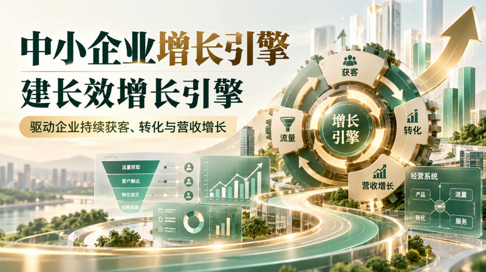 中小企业增长引擎,建长效增长引擎,驱动企业持续获客、转化与营收增长-网赚副业网
