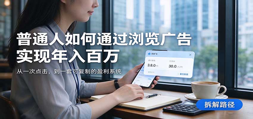 2026最新技术24小时全自动浏览广告,全网独家,单台设备日入200+,支持实地学习考察-网赚副业网