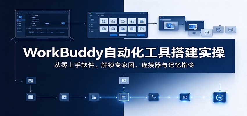 WorkBuddy自动化工具搭建实操：从零上手软件，解锁专家团、连接器与记忆指令-网赚副业网