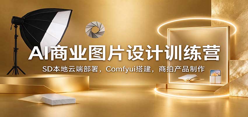 AI商业图片设计训练营:SD本地云端部署,Comfyui搭建,商拍产品制作-网赚副业网