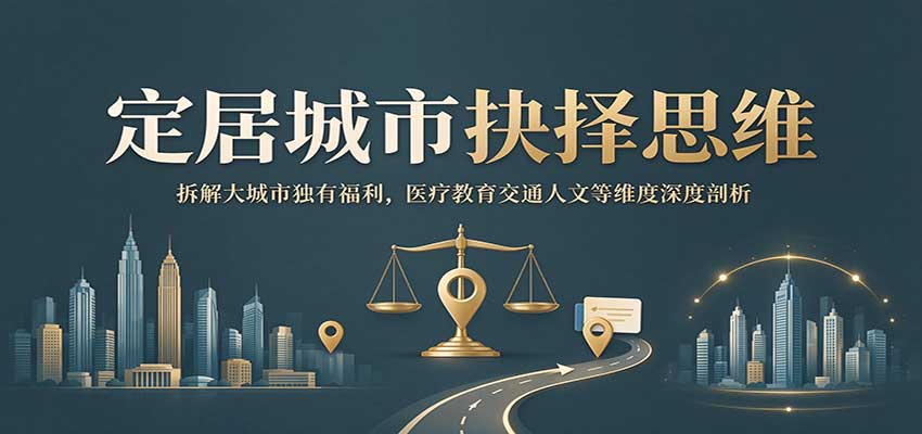 定居城市抉择思维:拆解大城市独有福利,医疗教育交通人文等维度深度剖析-网赚副业网