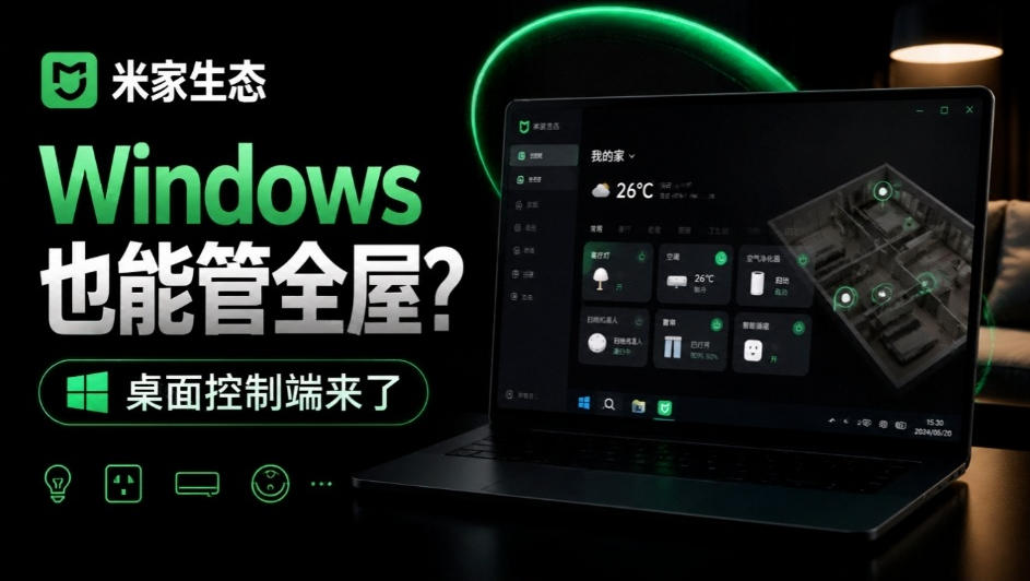 Windows电脑也能管全屋?这下真省心,米家生态桌面控制端来了,Github最新开源,MiHome-Windows-网赚副业网