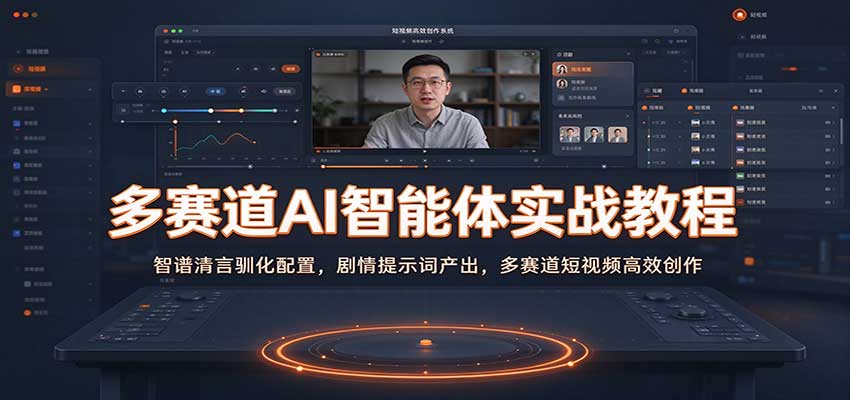 多赛道AI智能体实战教程:智谱清言驯化配置,剧情提示词产出,多赛道短视频高效创作-网赚副业网