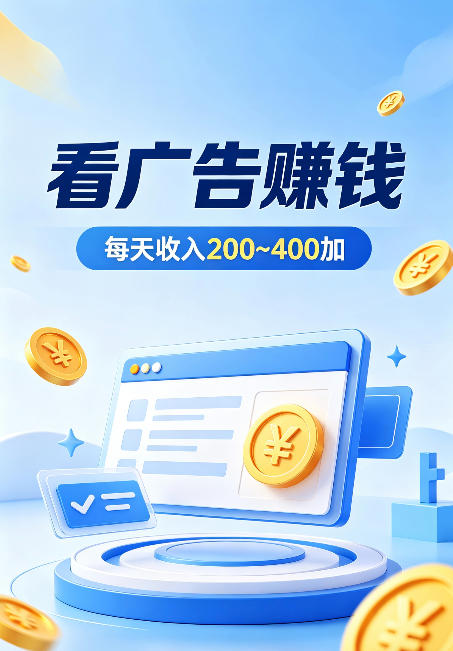 普通人翻身副业,ai自动浏览广告计划,零经验上手,日入300-400+,稳定增收,风口红利【揭秘】-网赚副业网